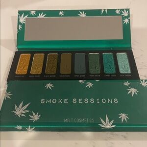 Melt Cosmetics Smoke Sessions Palette with Green and Gold Hues